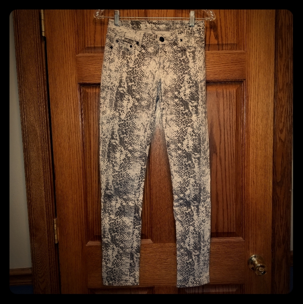 Snakeskin jeans